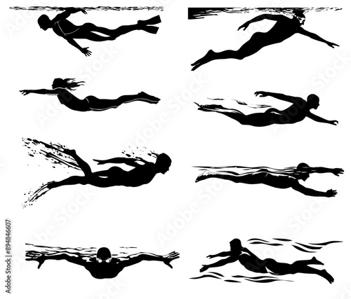 sport   swimmer  Icon Set