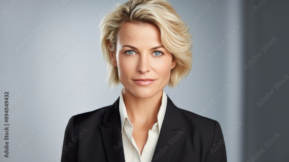 potrait of middle aged female CEO manager potrait of middle aged female CEO manager