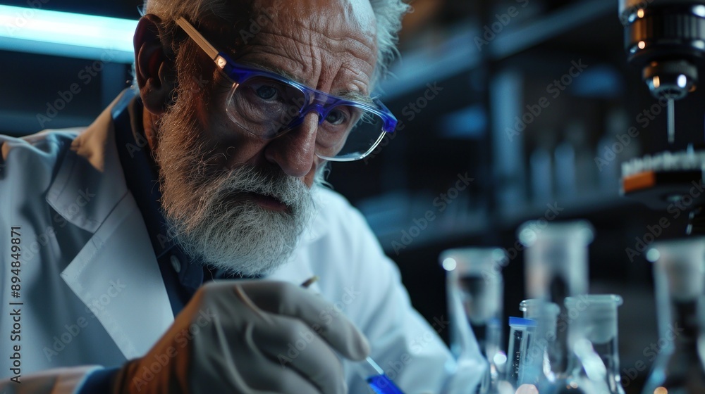 Senior Scientist Working in Lab Senior Scientist Working in Lab