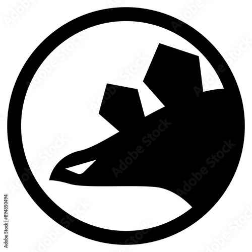 Stegosaurus icon vector illustration graphic design