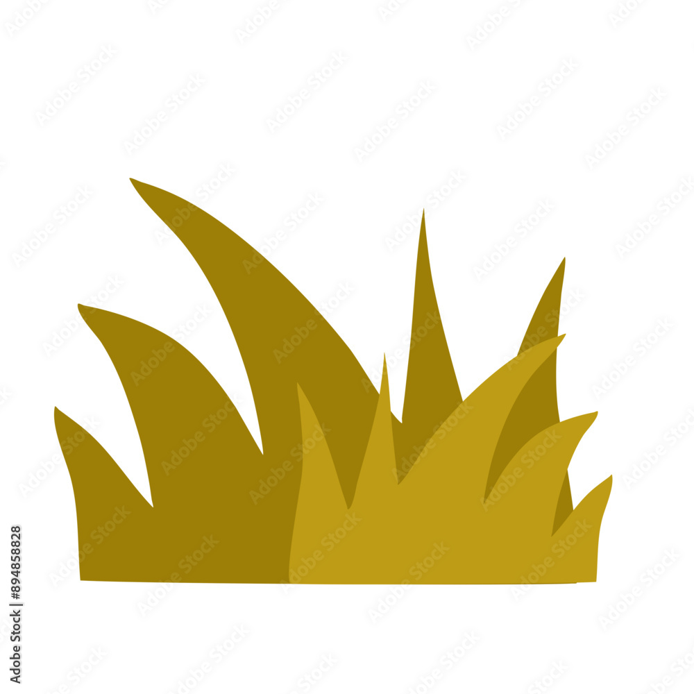 Brown Grass Vector Illustration Brown Grass Vector Illustration