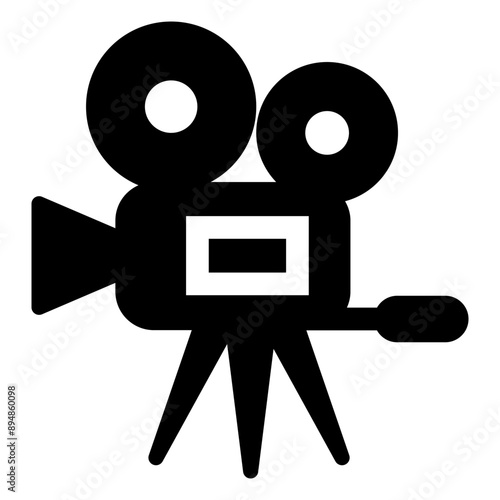 Movie camera icon vector illustration graphic design