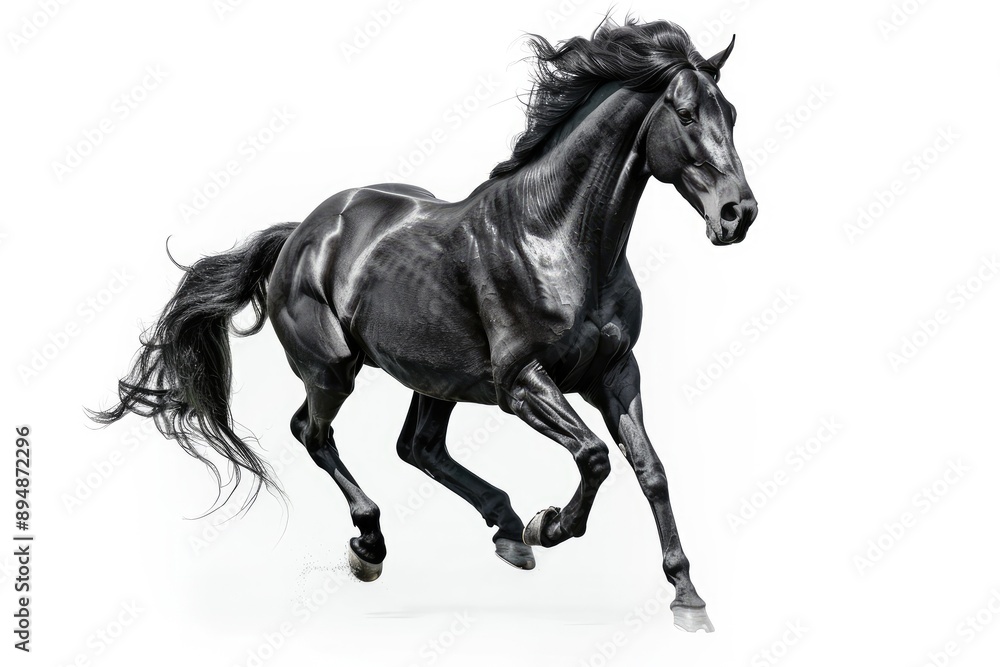 running horse isolated on white running horse isolated on white