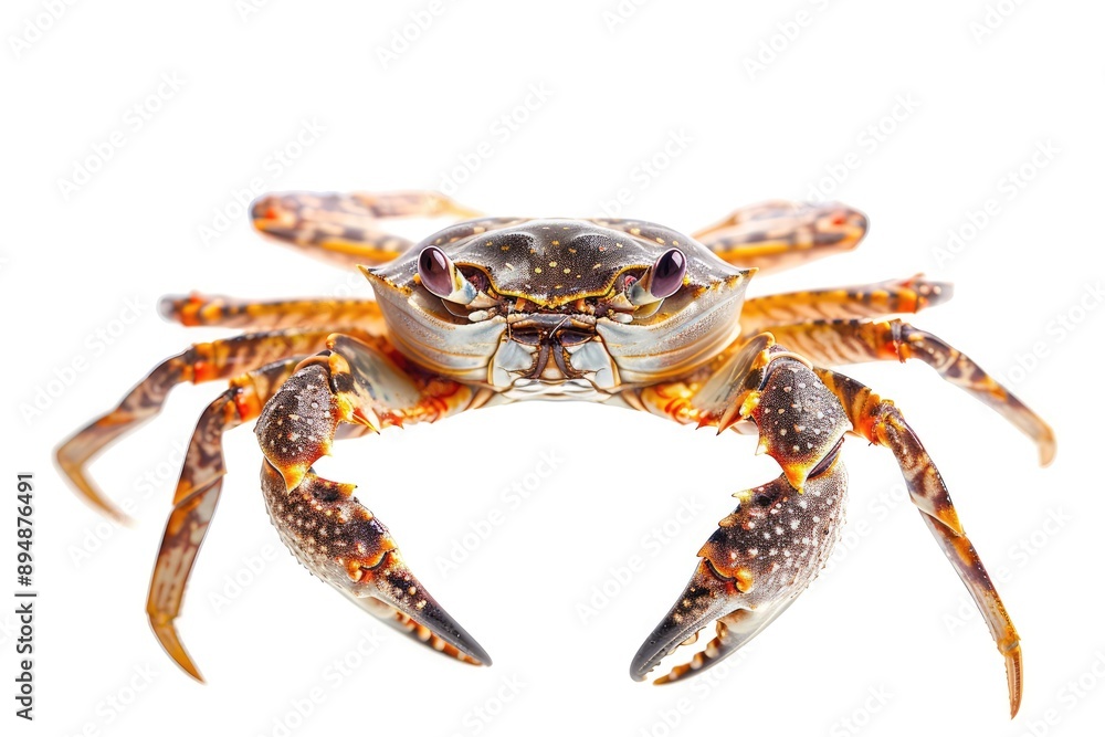 crab on white background crab on white background