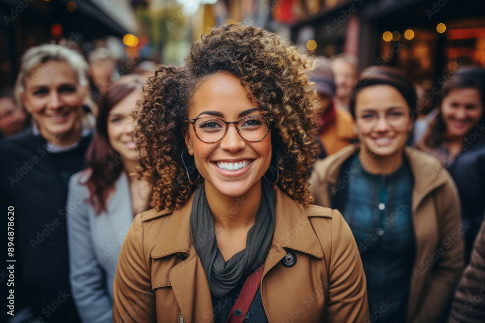 Group of diverse smiling modern casual satisfied young people together Group of diverse smiling modern casual satisfied young people together