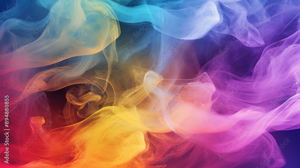 Fototapeta premium rainbow smoke background