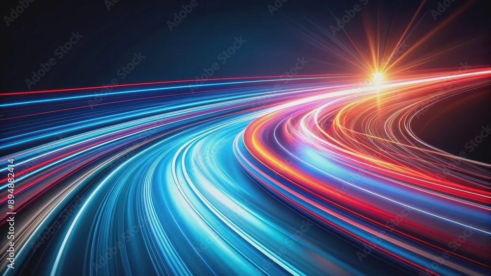 Abstract light trails on a dark background, light trails, abstract, glowing, streaks, lines, motion, speed, vibrant Abstract light trails on a dark background, light trails, abstract, glowing, streaks, lines, motion, speed, vibrant