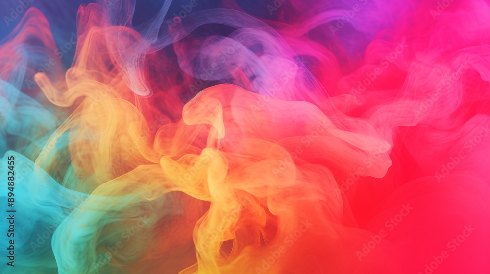 Fototapeta premium rainbow smoke background
