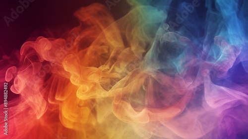 rainbow smoke background