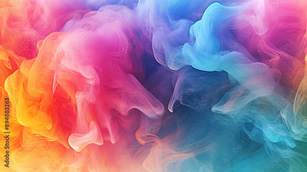 Fototapeta premium rainbow smoke background