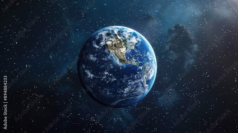 Obraz premium The Beauty of the Earth Seen from Space