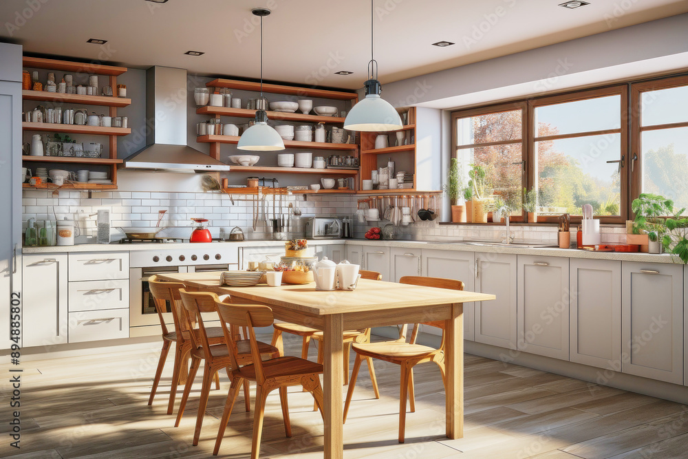 Cozy kitchen in Scandinavian style Cozy kitchen in Scandinavian style
