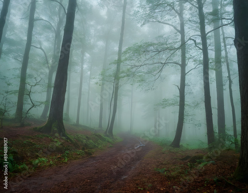 morning in the forest
