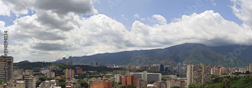 panorama of caracas city, venezuela