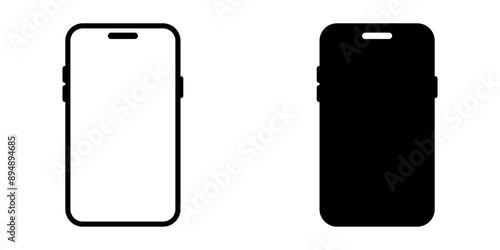 Smartphone icon set. Smart phone Symbol. Phone sign. for mobile concept and web design. vector illustration on white background