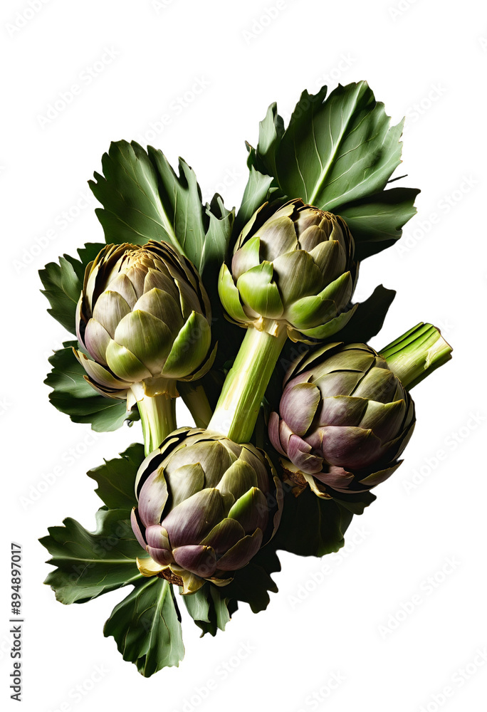 Obraz premium delicious Artichoke isolated on white background