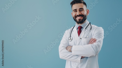 The confident male doctor photo