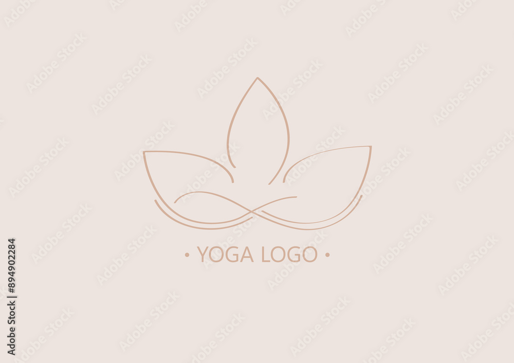 Obraz premium Lotus flower logo