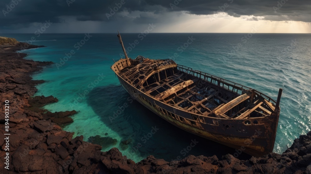 old boat in the sea old boat in the sea