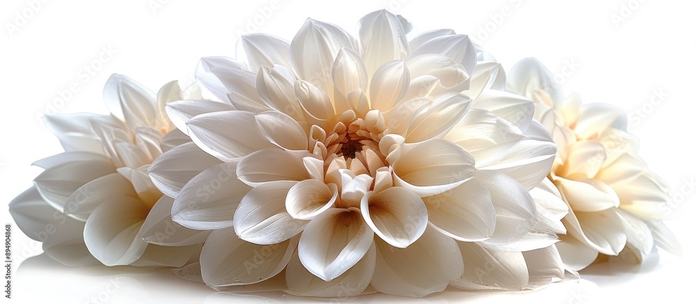 Elegant White Dahlias in a Floral Arrangement Elegant White Dahlias in a Floral Arrangement