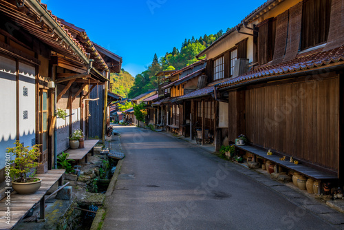Obraz na płótnie 島根県 石見銀山 大森の町並み