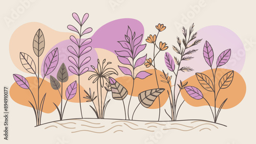 Variedad de plantas en la naturaleza