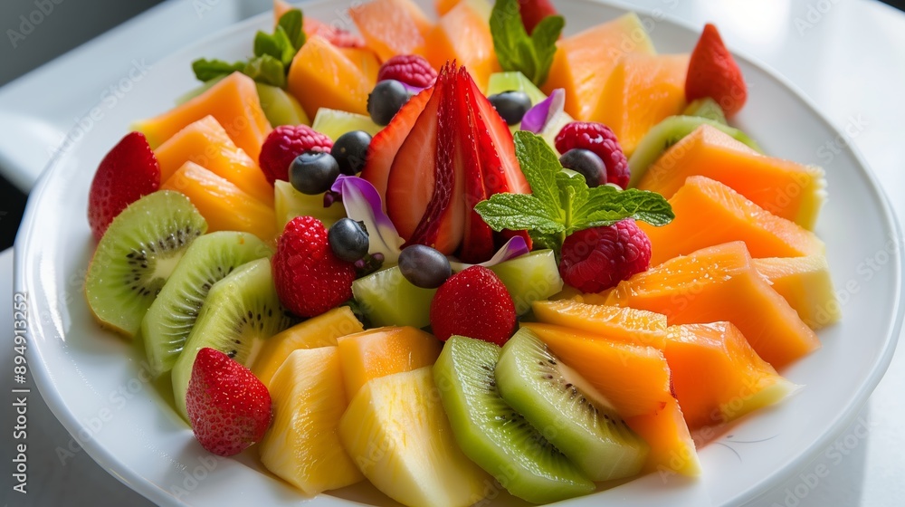 Vibrant and Healthy Fruit Salad Presentation Vibrant and Healthy Fruit Salad Presentation