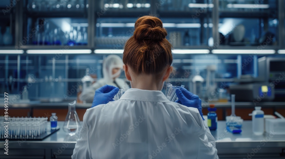 Obraz premium The scientist in the laboratory