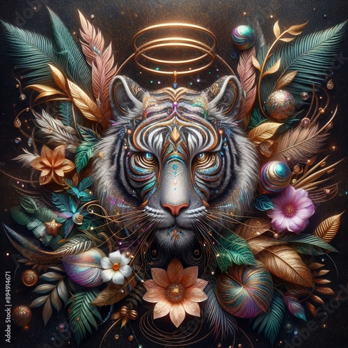 Wallpaper Mural sparkling and flashy luxury festival mask 
 Torontodigital.ca