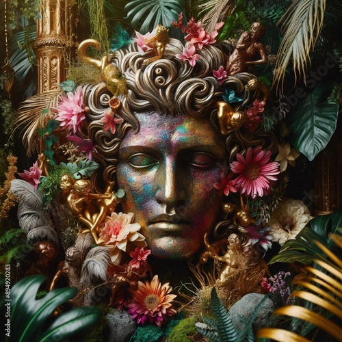 Wallpaper Mural sparkling and flashy luxury festival mask  Torontodigital.ca