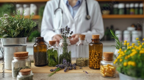 naturopathic doctor recommending natural remedies and lifestyle changes to improve a patient's overall health photo