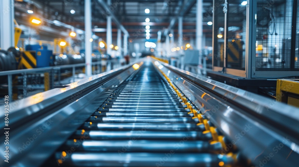 Crossing roller conveyor, production line of roller conveyor transport facilities. Crossing roller conveyor, production line of roller conveyor transport facilities.