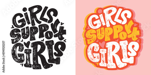 Trendy hand drawn doodle lettering quote. Lettering for t-shirt design, mug print, bag print, clothes fashion. 100% hand drawn vector image.