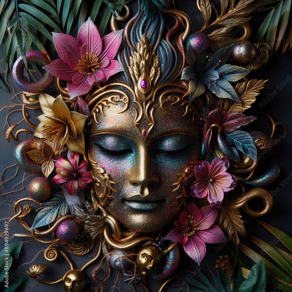 sparkling and flashy luxury festival mask sparkling and flashy luxury festival mask
