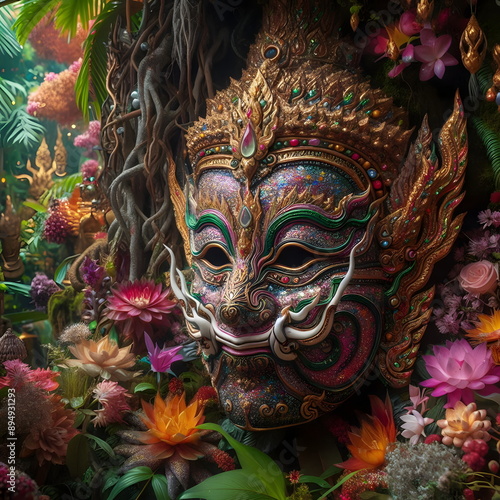 Wallpaper Mural sparkling and flashy luxury festival mask Torontodigital.ca