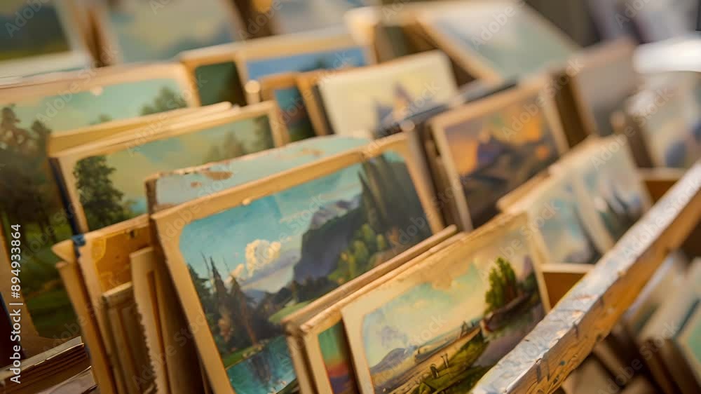A rack of greeting cards featuring landscapes and paintings from the museums collection. A rack of greeting cards featuring landscapes and paintings from the museums collection.