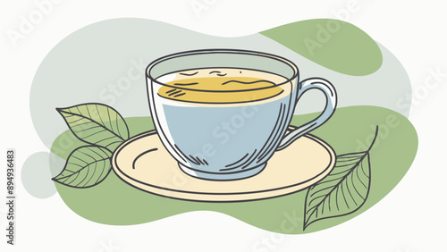 Vector de taza de té