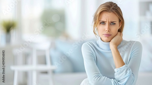 Free Download A woman is sitting on the floor with her hands on her knees - GFXLoad
