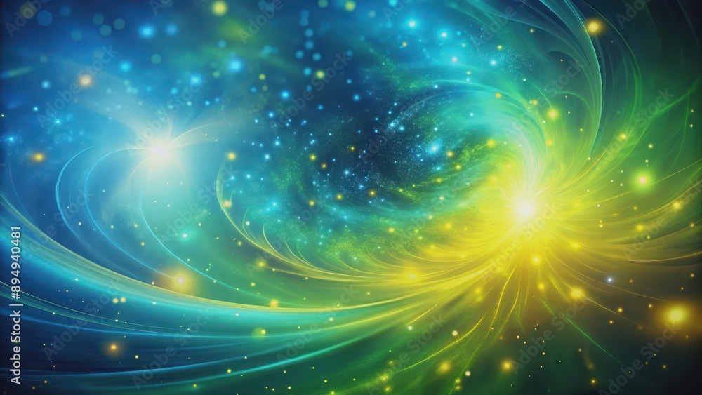 Blue and green liquid backdrop with yellow highlights and swirling cosmic patterns, cosmic, abstract, swirls, vibrant, liquid Blue and green liquid backdrop with yellow highlights and swirling cosmic patterns, cosmic, abstract, swirls, vibrant, liquid