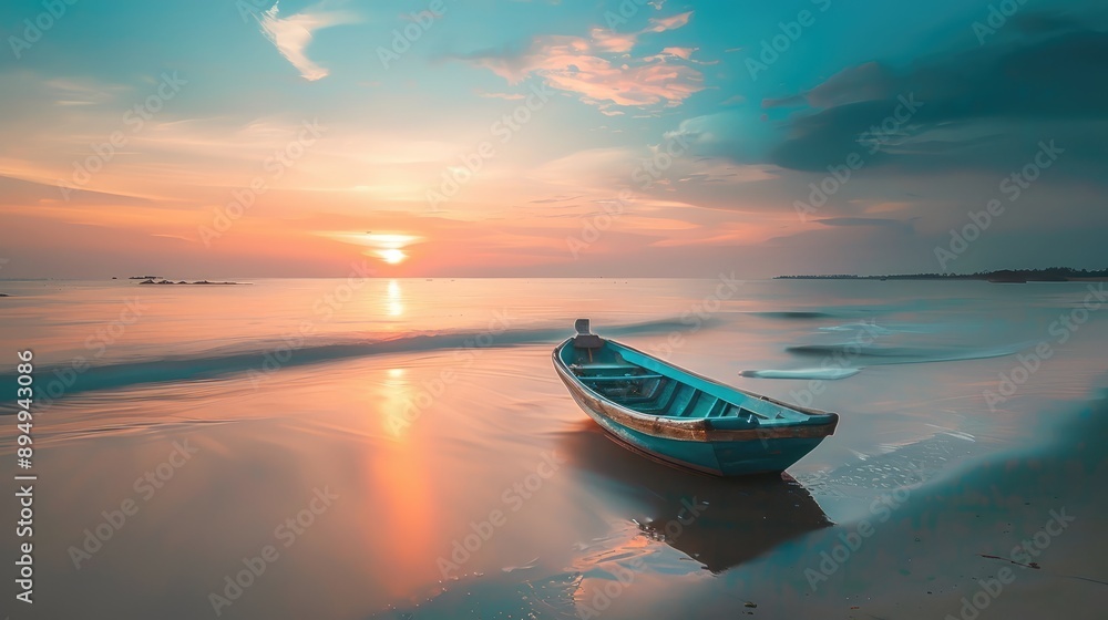 boat at sunset boat at sunset