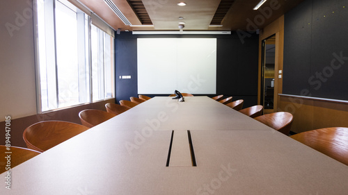 Empty business conference room.