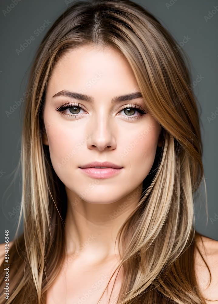 A headshot of a beautiful model A headshot of a beautiful model