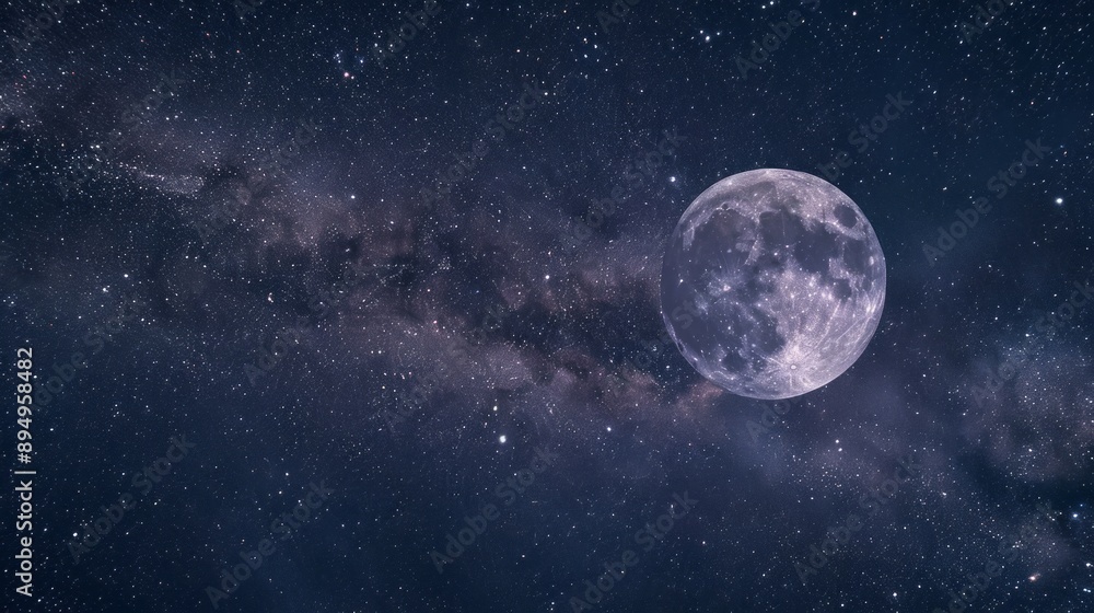 moon with milky way background moon with milky way background