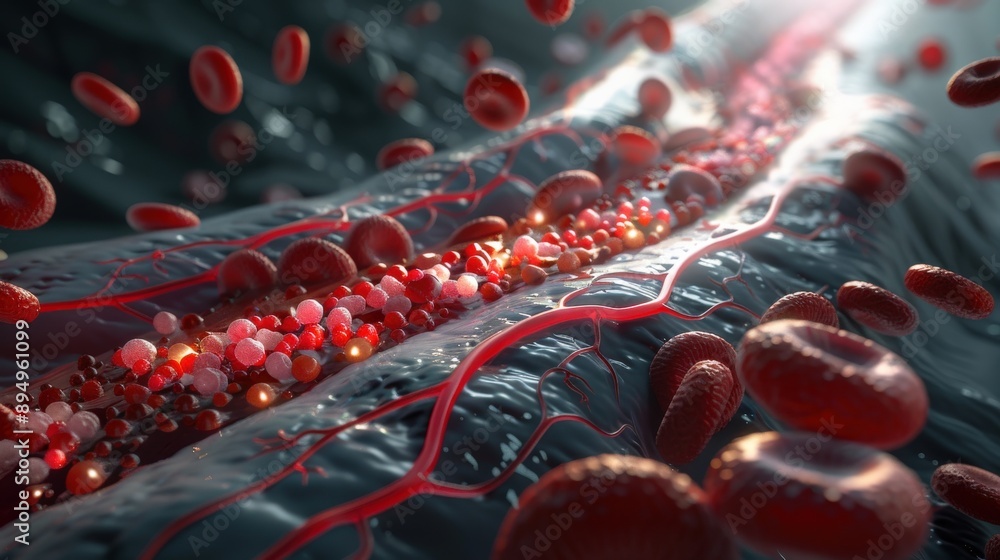 Fat clogs blood. The accumulation of excess fat, particularly ...