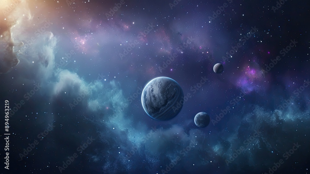 Planets in a Starry Night Sky Planets in a Starry Night Sky