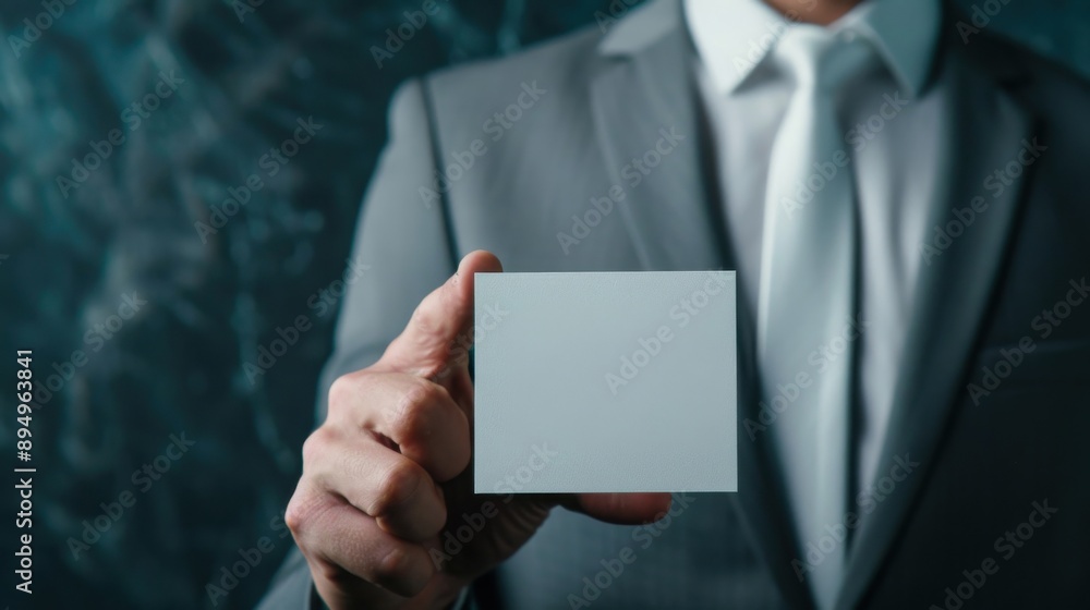 Con artist with fake business card, Hustle, professional deceit and manipulation Con artist with fake business card, Hustle, professional deceit and manipulation