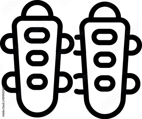 Protecting shinguards for playing soccer or football avoiding injuries while practicing sports