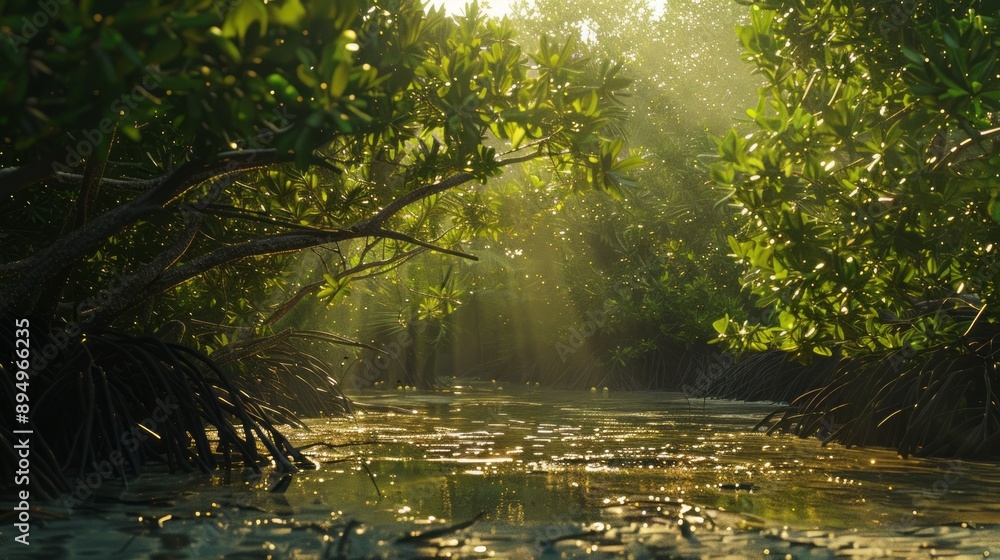 mangrove area. mangrove day background concept mangrove area. mangrove day background concept
