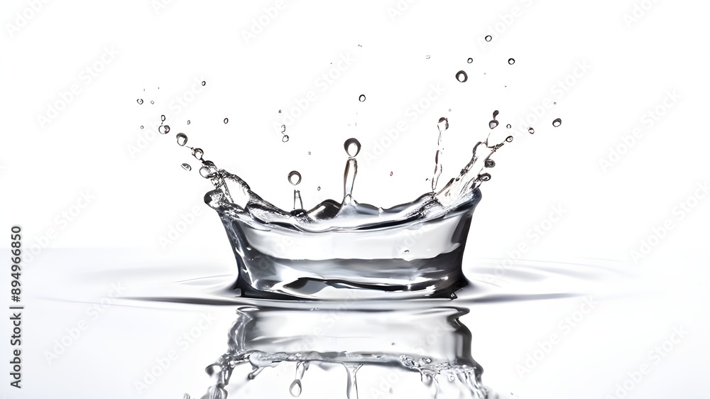 Drops falling in a puddle of water Drops falling in a puddle of water