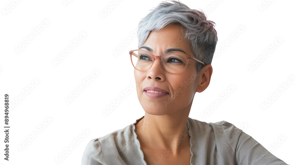Fototapeta premium Portrait of a business color forecaster predicting upcoming brand palette trends